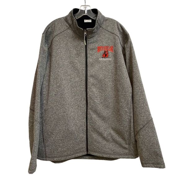 NWT Champion Full Zip Jacket Size XXL Grey Pockets North Rockland Red Raiders - Picture 1 of 16